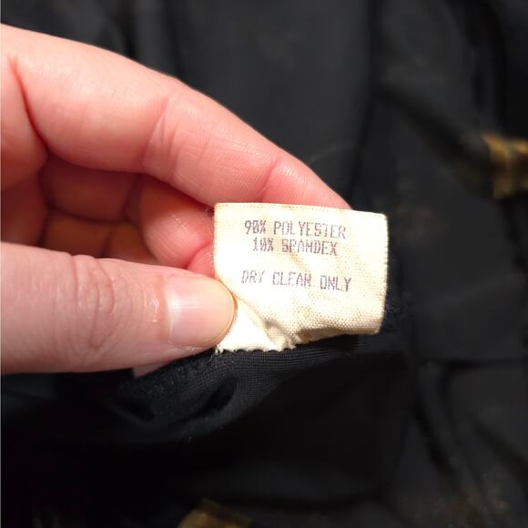 Vintage Outfit JPR Women Size L Sleevless Tank Maxi Dress Velvet Floral Retro - Picture 5 of 8